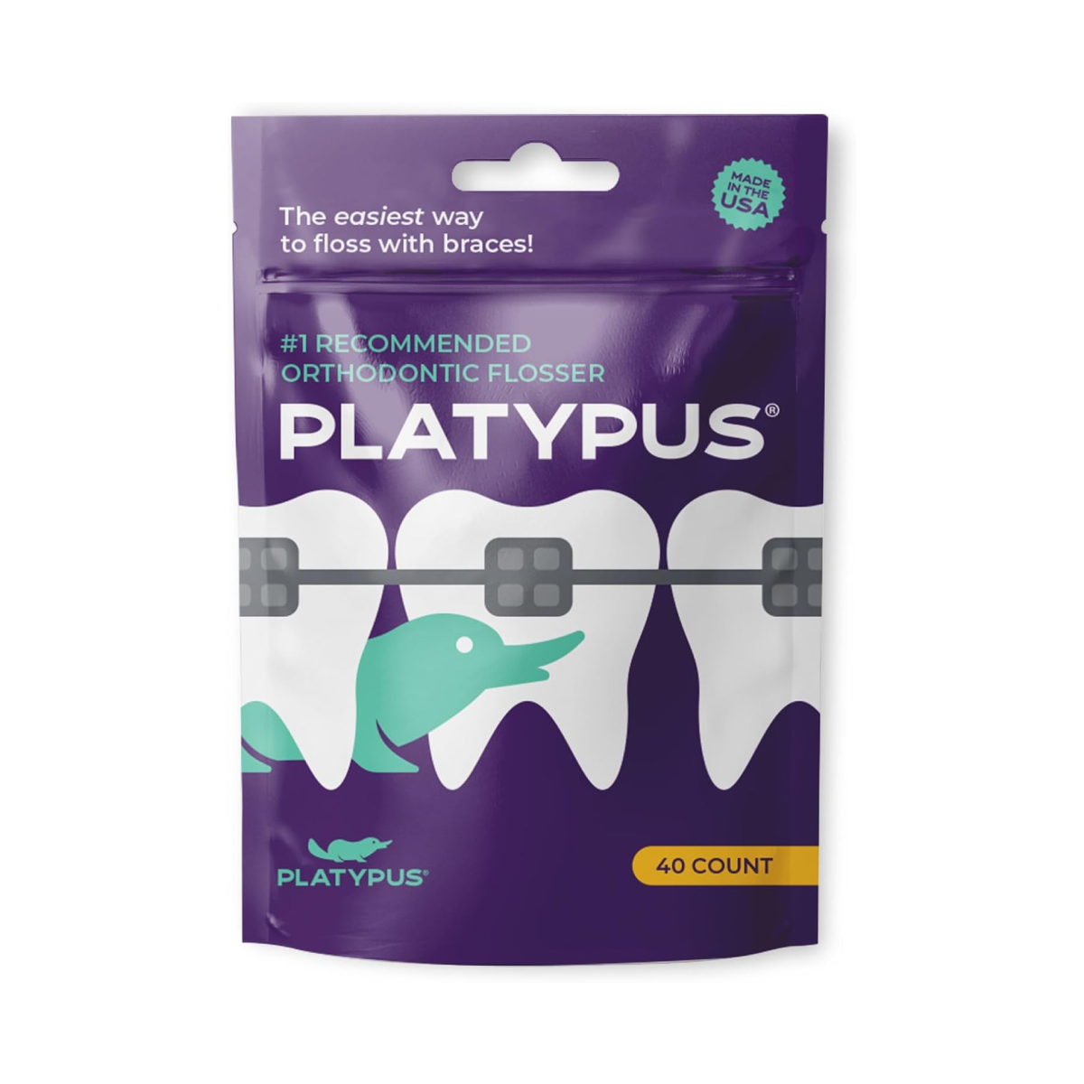 Platypus Ortho Flosser For Braces (Pack Of 30)